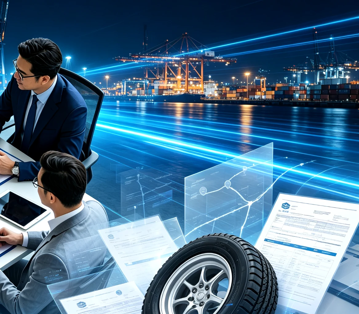 Port logistics and tire import operations